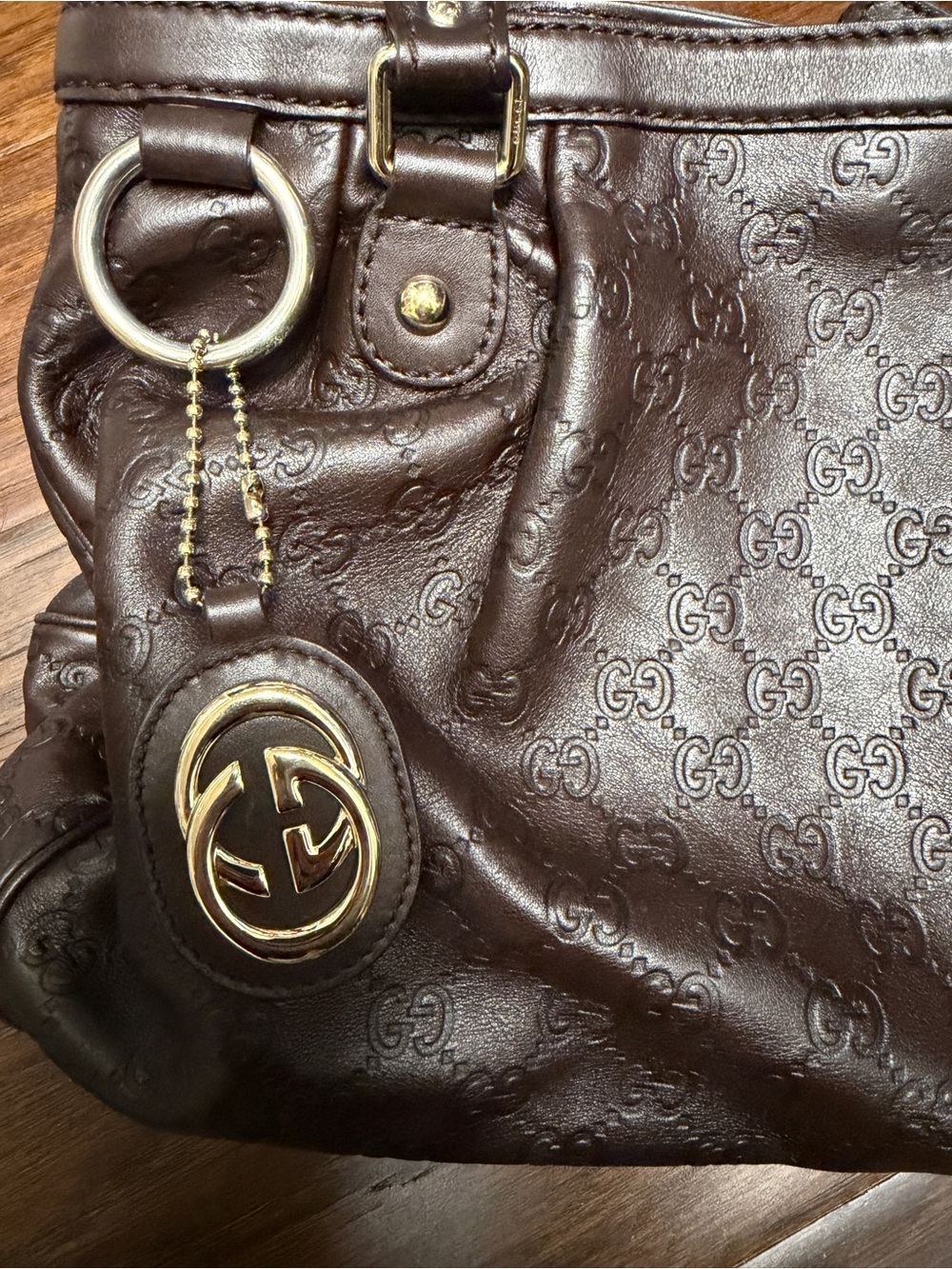 Vintage Gucci Guccissima Sukey Medium Tote Bag - Picture 6 of 12